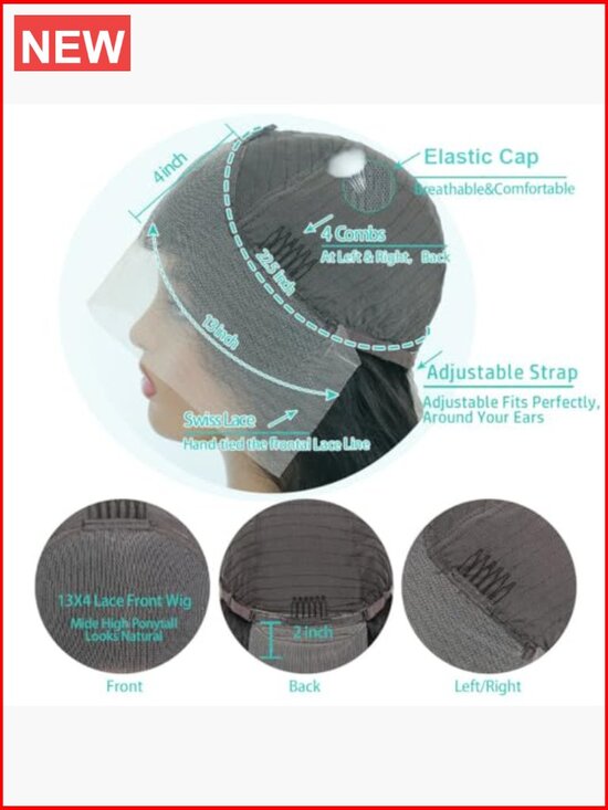 Deep Wave Lace Front Wigs Human Hair 200% Density Pre Plucked Glueless Curly